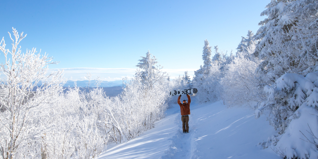 Burke Mountain winter vista